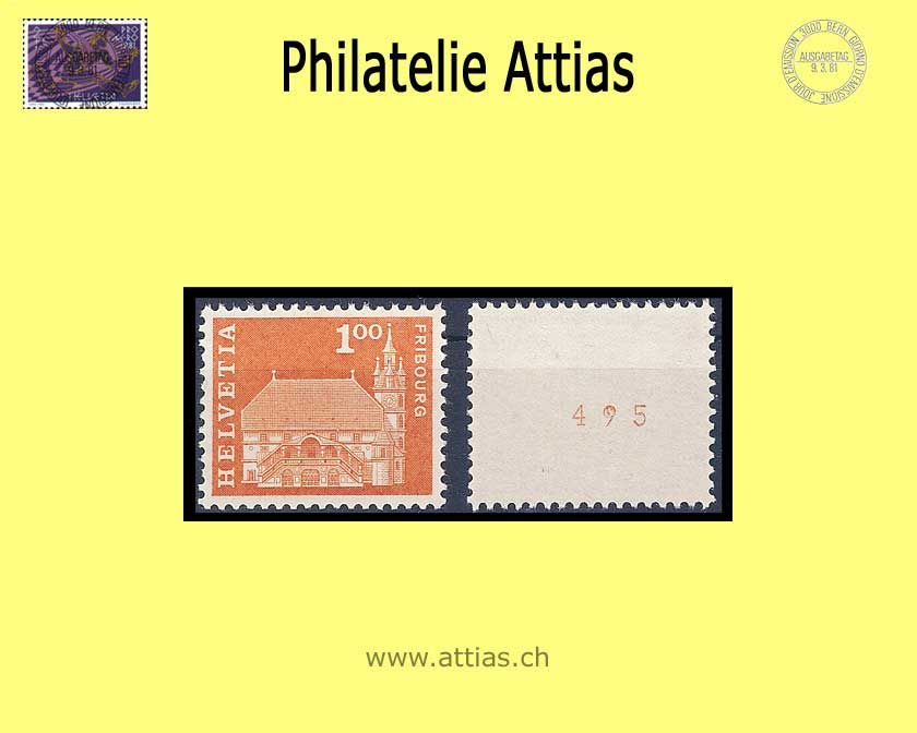CH 1964 369RLM.02+03 Baudenkmäler (m.L.) RM 2 Werte Postfrisch (mit Nr)