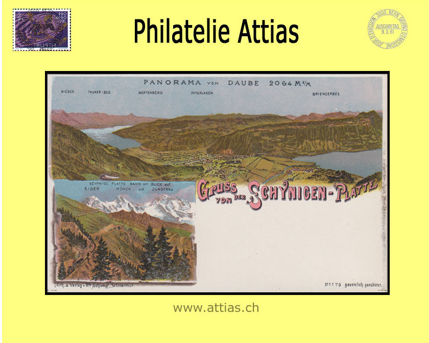 AK Schynigen-Platte BE Farb-Litho Gruss von (1900)