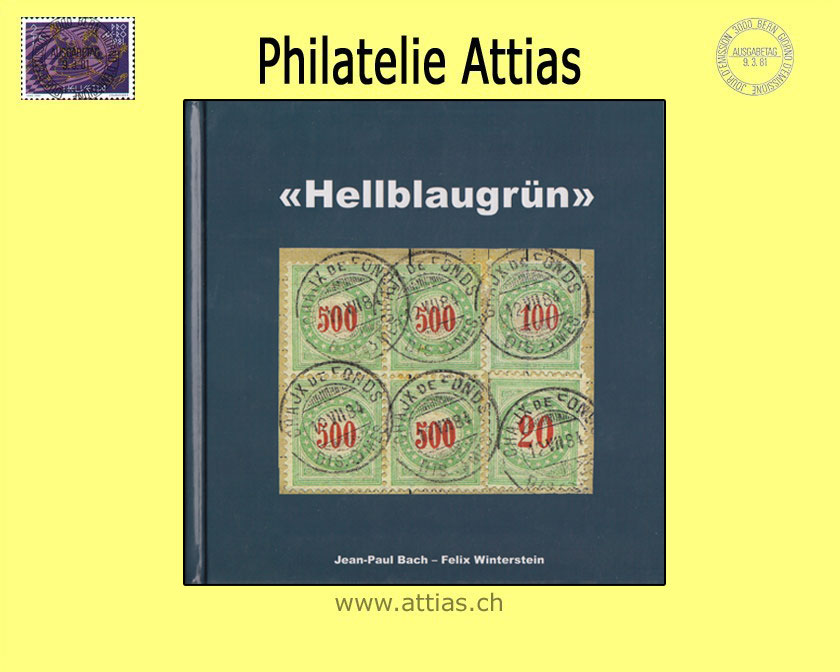 Literatur Bach/Winterstein: "Hellblaugrün" - Nachporto-Marken