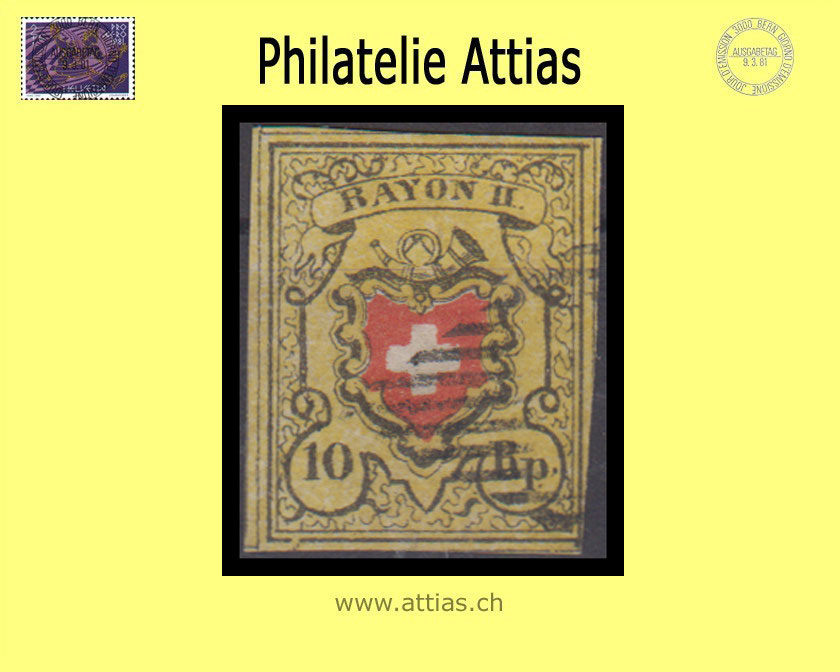 CH 1850 Rayon II 16II - Type 21 - D-LU - mit schwarzer Raute