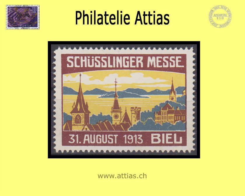 CH 1913 Vignette Biel - Schüsslinger Messe