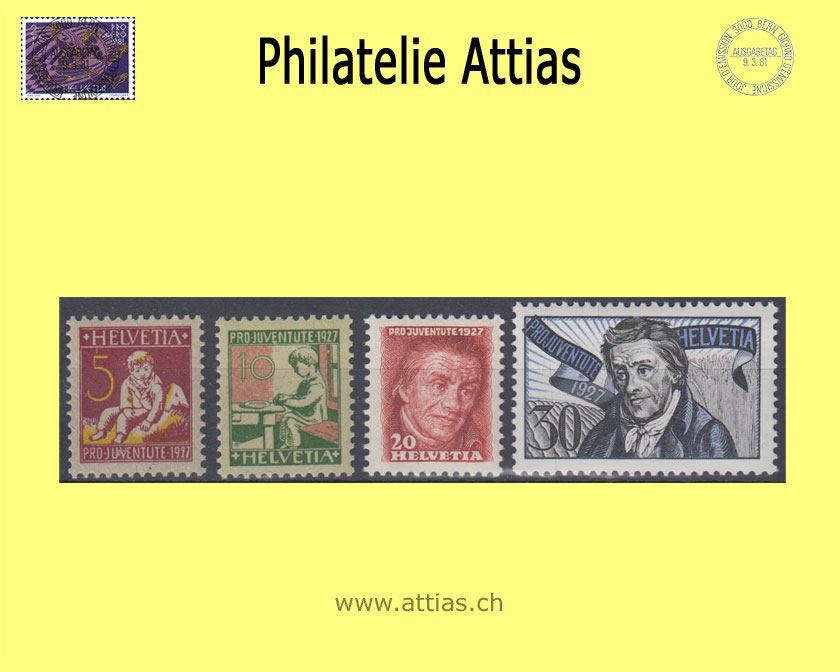 CH 1927 J41-J44 Pro Juventute  Set MNH