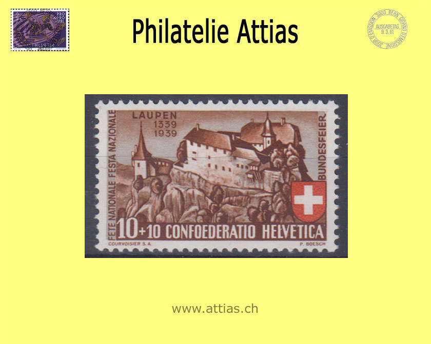 CH 1939 B2 Pro Patria single value MNH