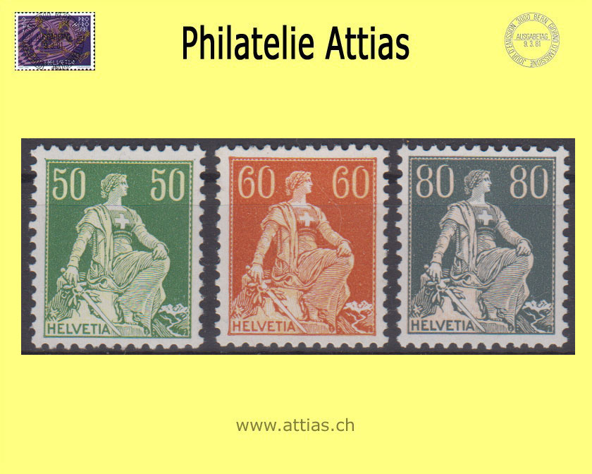 CH 1940 113y-141y - Helvetia mit Schwert glattes Kreidepapier, Satz Postfrisch