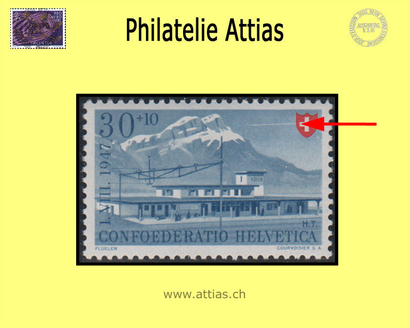 CH 1947 B37.4.03 Pro Patria - Halo MNH