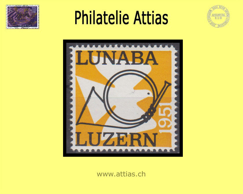 CH 1951 Vignette Luzern - LUNABA
