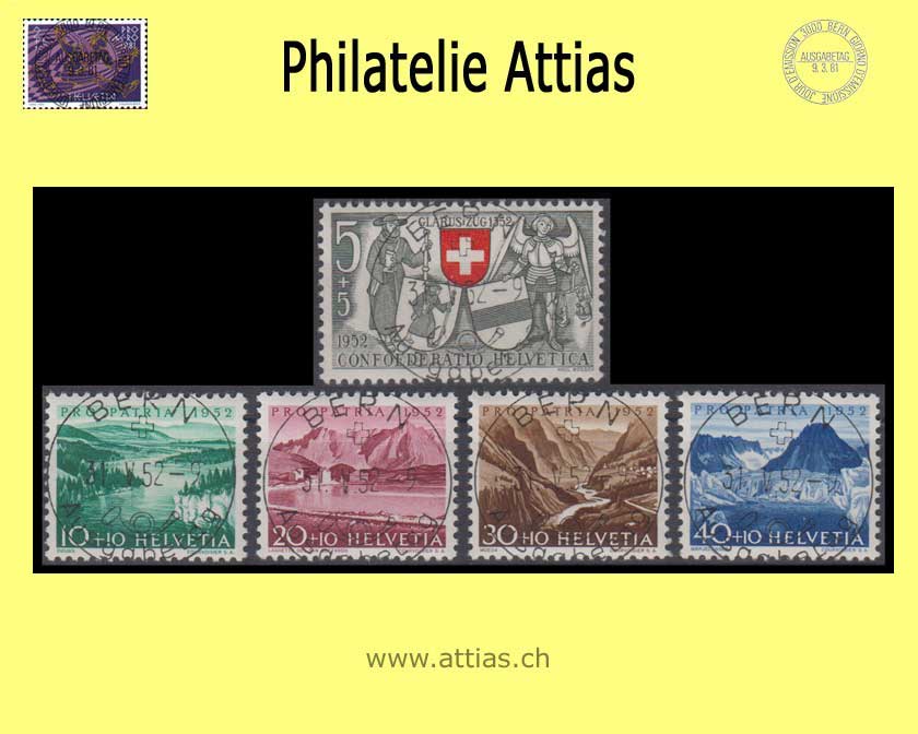 CH 1952 Pro Patria ET-Vollstempel  deutsch