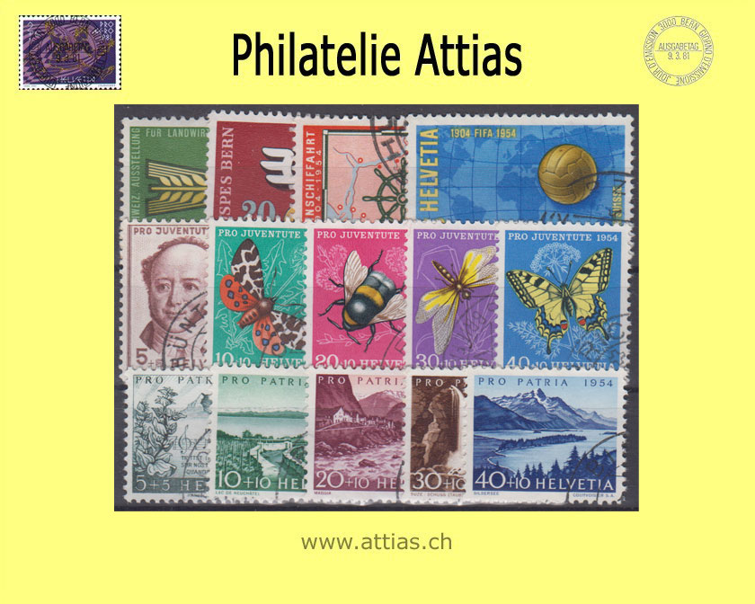 CH 1954 Jahresserie gestempelt
