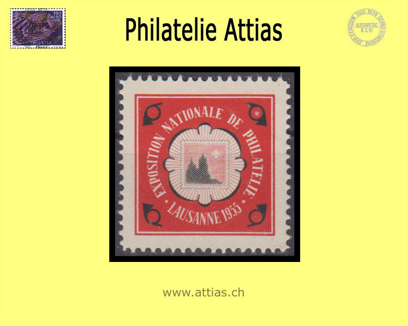 CH 1955 Vignette Lausanne - Exposition Nationale de Philatelie