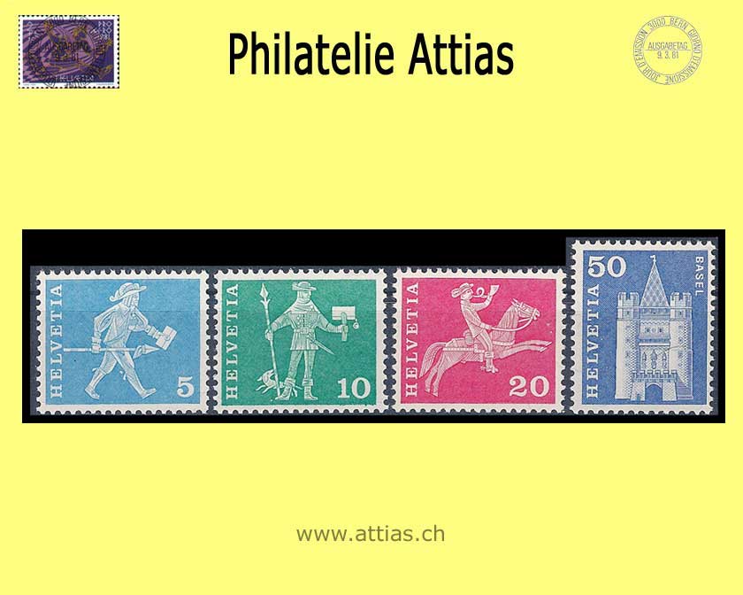 CH 1964 355RL/363RL Post. Motifs (w fl) Role Set  MNH (without No)