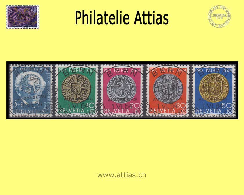 CH 1964 B118-B122 Pro Patria Set Special First Day Full Cancellation