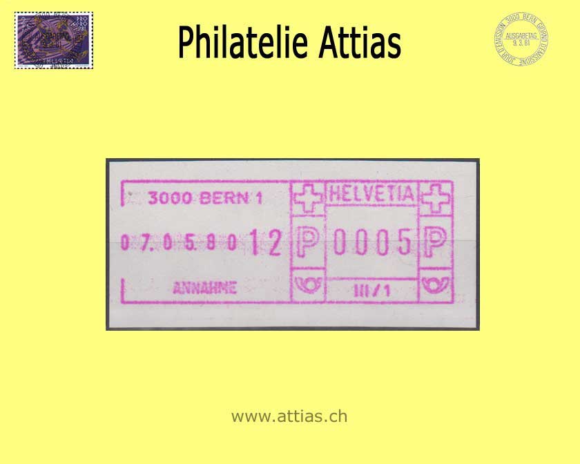 CH 1976-79 SFS 6 FRAMA-Schaltergerät mit Datumseinfassung und Uhrzeit, weisses Papier mit mattem Gummi,  Postfrisch