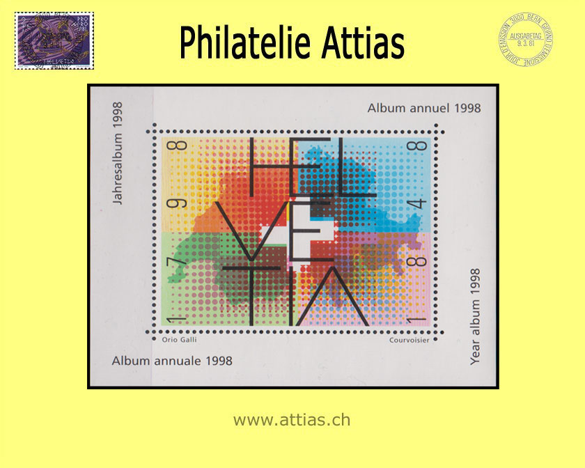 CH 1998 Vignette aus Jahresalbum Post - Schweiz