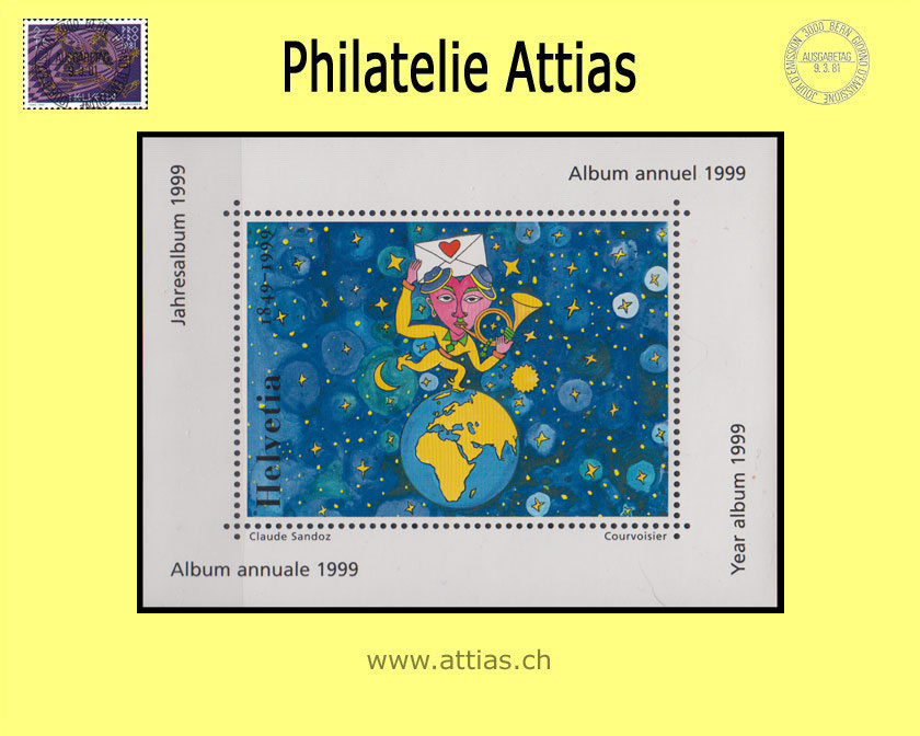 CH 1999 Vignette aus Jahresalbum Post - 150 Jahre Post