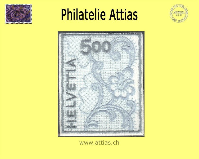 CH 2000 Stickereimarke 998 (1726) Postfrisch
