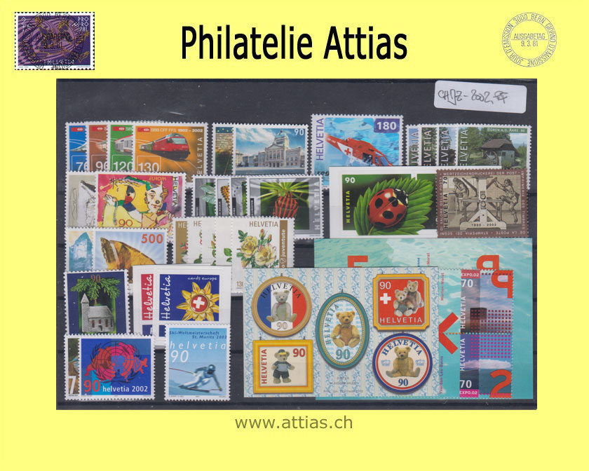 CH 2002 Jahresserie der Post Postfrisch