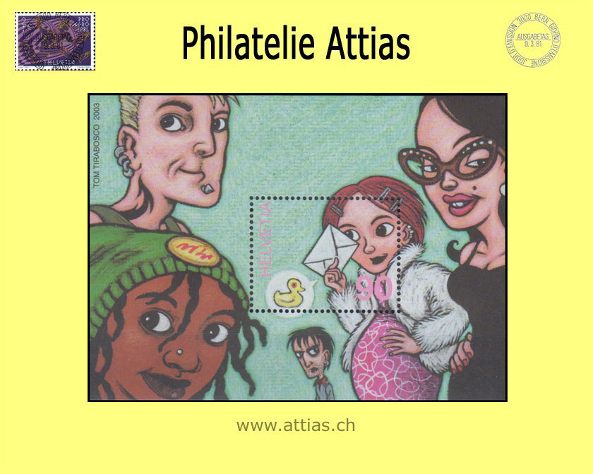 CH 2003 1092 (Bl.34) Block Comics Heidi  Postfrisch