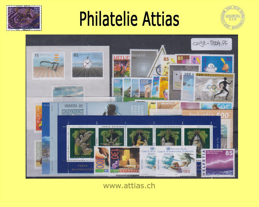 CH 2004 Jahresserie der Post Postfrisch