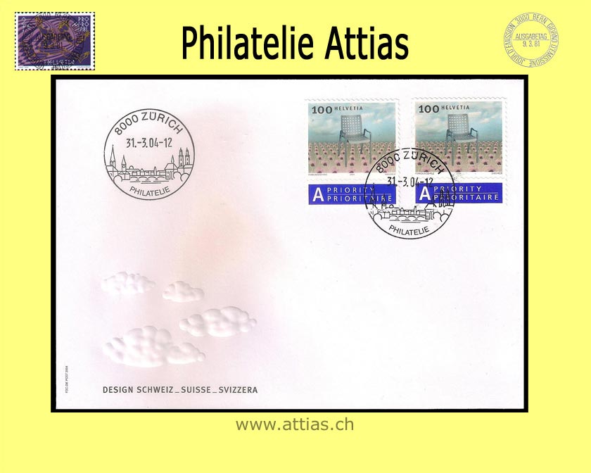 CH 2004 FDC Design Klassiker II aus MH & BB Orts-ET