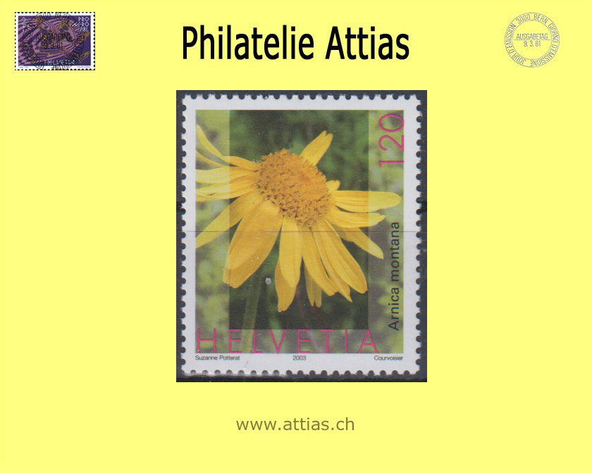 CH 2005 1076A Heilpflanze Arnika 1.20 Zähnungsänderung  Postfrisch