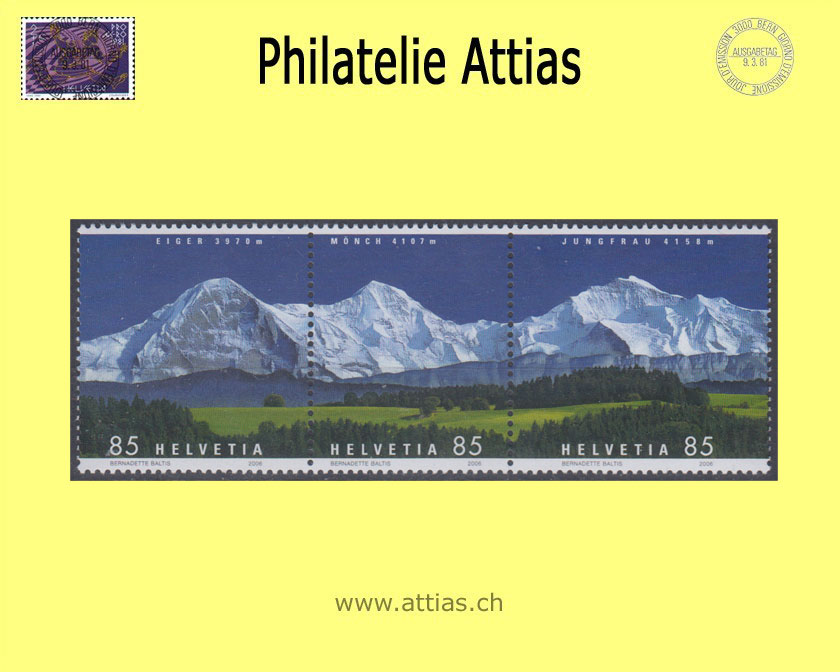 CH 2006 Z165 Bergpanorama Zusammenhängende Werte Postfrisch