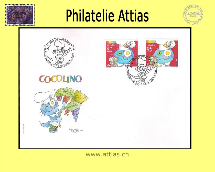 CH 2006 FDC Cocolino Combo mit MH Ausgabe