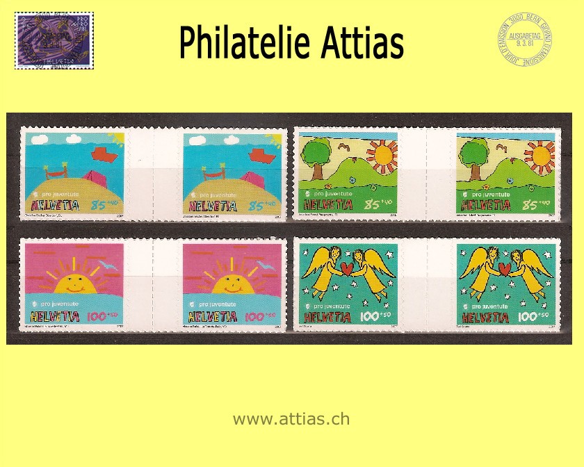 CH 2007 Pro Juventute - Connected Stamps MNH