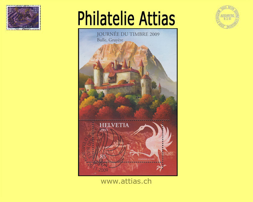 CH 2009 1329 (Bl.45) Block TdB Bulle ET-Stempel