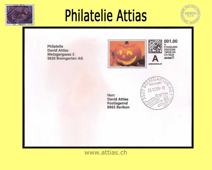 CH 2009 FDC Webstamp Pro Juventute - 4 letters