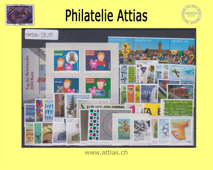 CH 2010 Jahresserie der Post Postfrisch