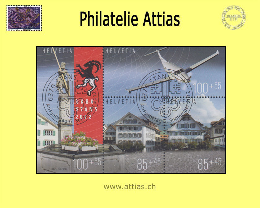 CH 2012 W101 (Bl.49) Block NABA 2012 Stans ET-Stempel
