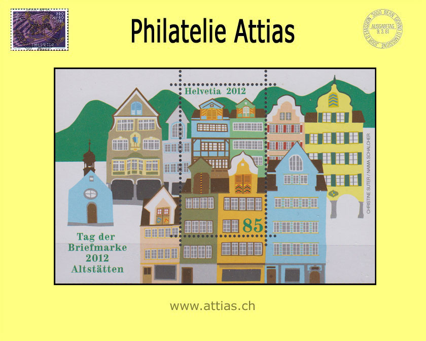 CH 2012 1448 (Bl.51) Block TdB Altstätten SG  Postfrisch