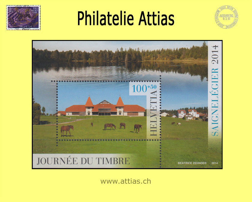 CH 2014 W103 (Bl.58) Block TdB Saignelegier  Postfrisch