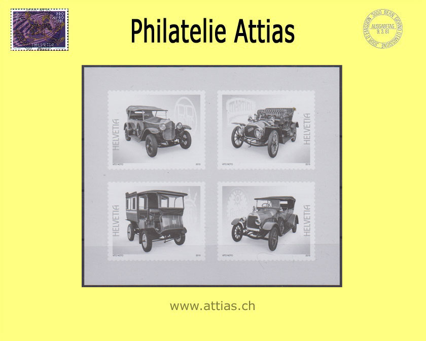 CH 2015 Vignette aus Jahresalbum Post - Schweizer Automobile