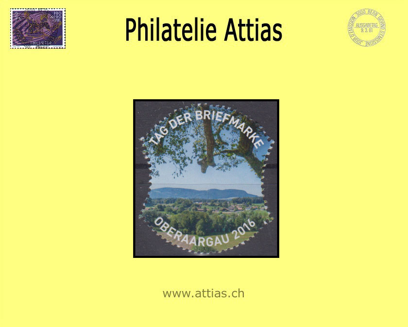 CH 2016 Vignette Tag der Briefmarke Oberaargau 2016