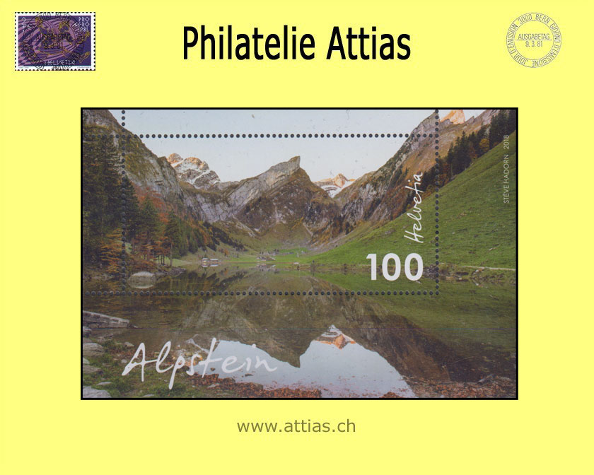 CH 2018 1686 (Bl.68) Bloc Alpstein  MNH