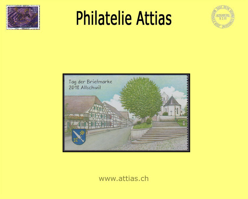 CH 2018 Vignette Tag der Briefmarke Allschwil 2018