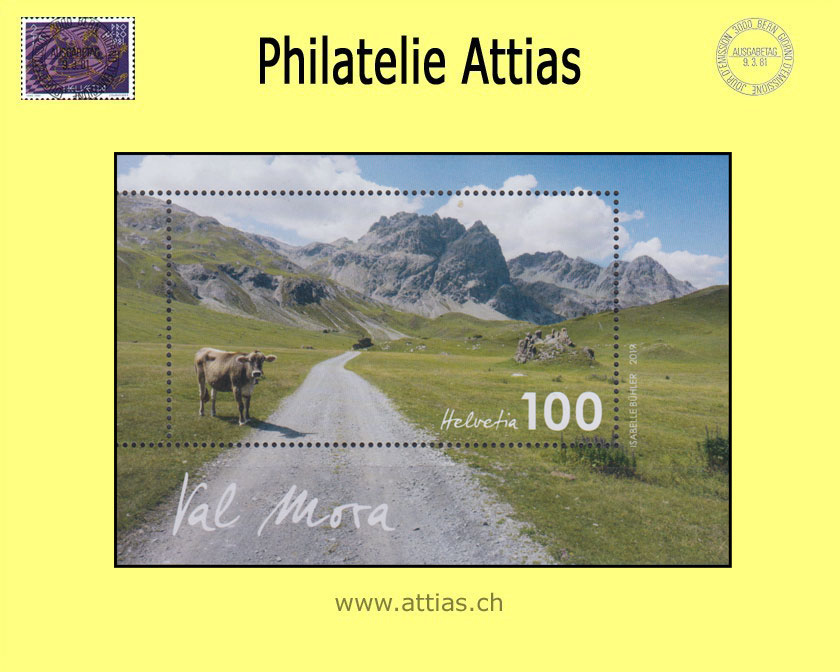 CH 2020 1762 (Bl.72) Block Val Mora  Postfrisch