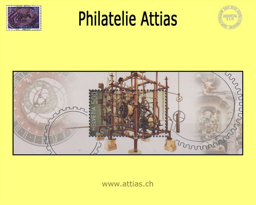 CH 2020 1804 (Bl.76) Block Uhrenhandwerk  Postfrisch