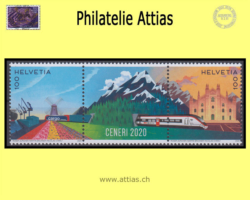 CH 2020 S126 Ceneri 2020 Zwischensteg Postfrisch