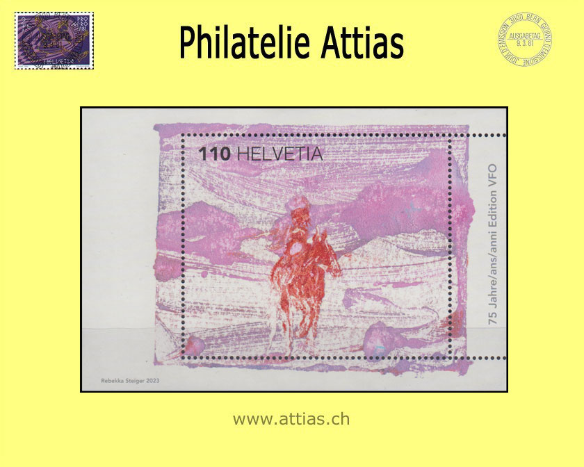 CH 2023 1966 (Bl.101) Block 75 Jahre Edition VFO  Postfrisch