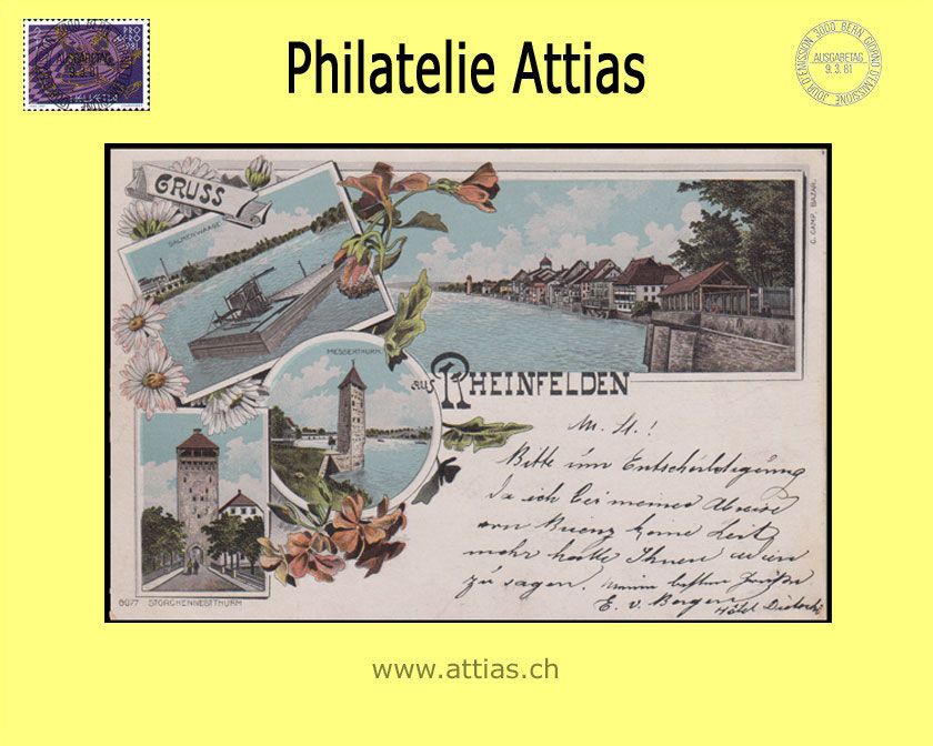 AK Rheinfelden AG Farb-Litho Gruss aus (4 Bilder)