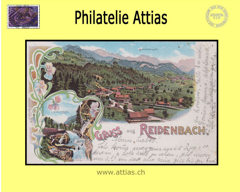 AK Boltigen BE Farb-Litho Gruss aus Reidenbach