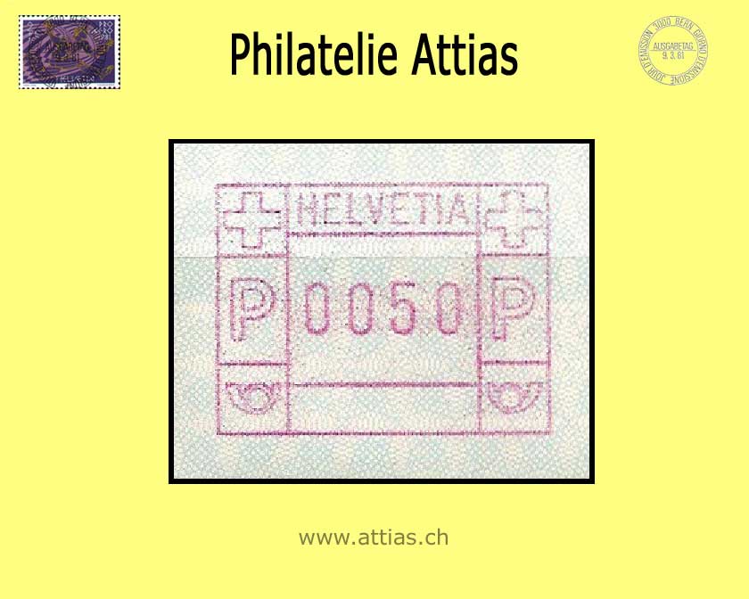 CH 1983 ATM Type 5A,   Single value   MNH