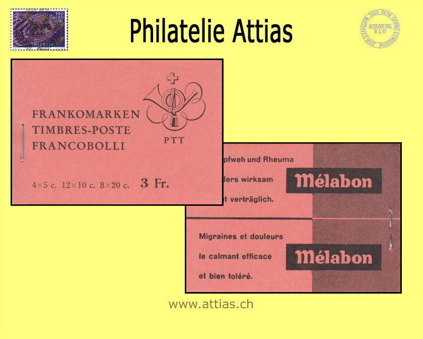 CH 1960 MH Freimarken 1960 (0-45x) Postfrisch rotorange