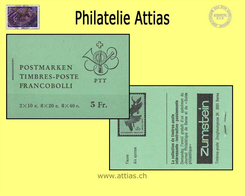 CH 1976 MH Baudenkmäler (0-68III) Postfrisch grün