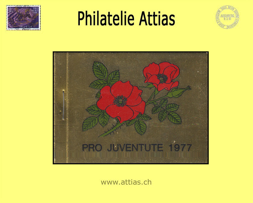 CH 1977 MH Pro Juventute (J-26) MNH Rose, gold