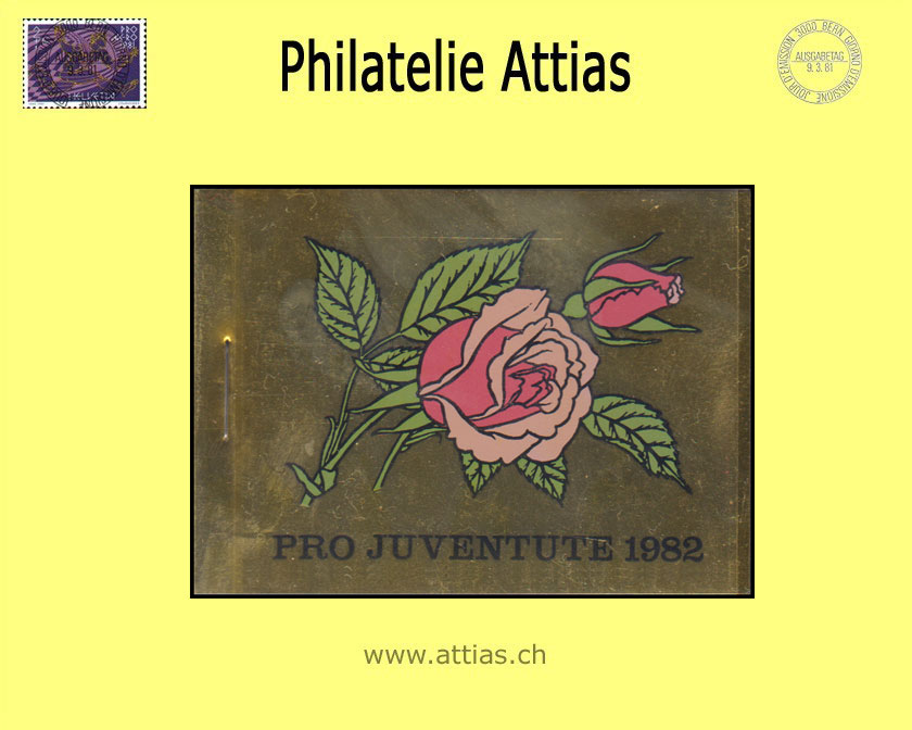 CH 1982 MH Pro Juventute (J-31) MNH Rose, gold