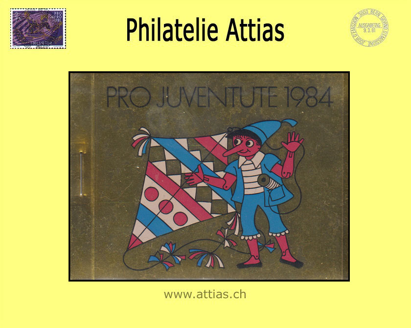 CH 1984 MH Pro Juventute (J-33) Postfrisch Pinocchio, gold