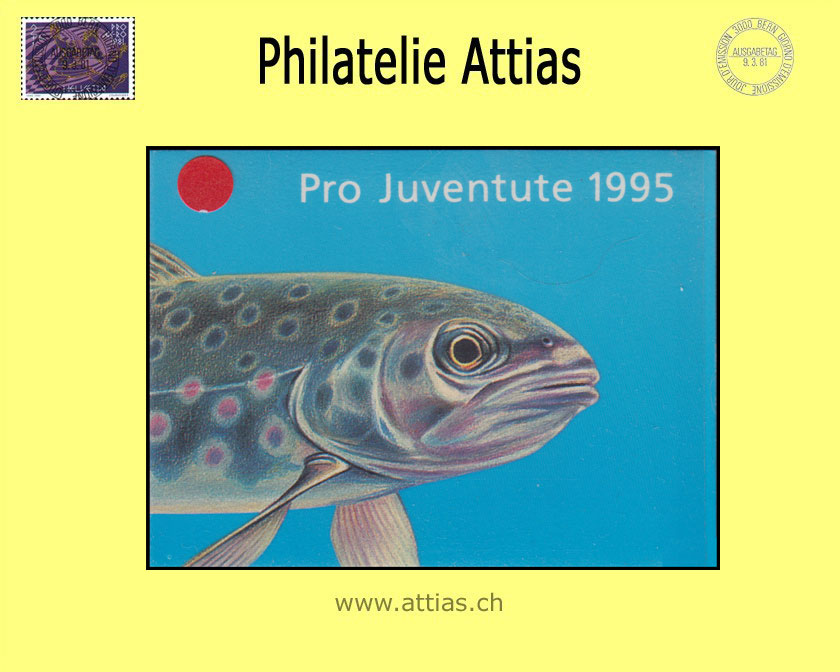 CH 1995 MH Pro Juventute (J-44) ET-Stempel Bachforelle